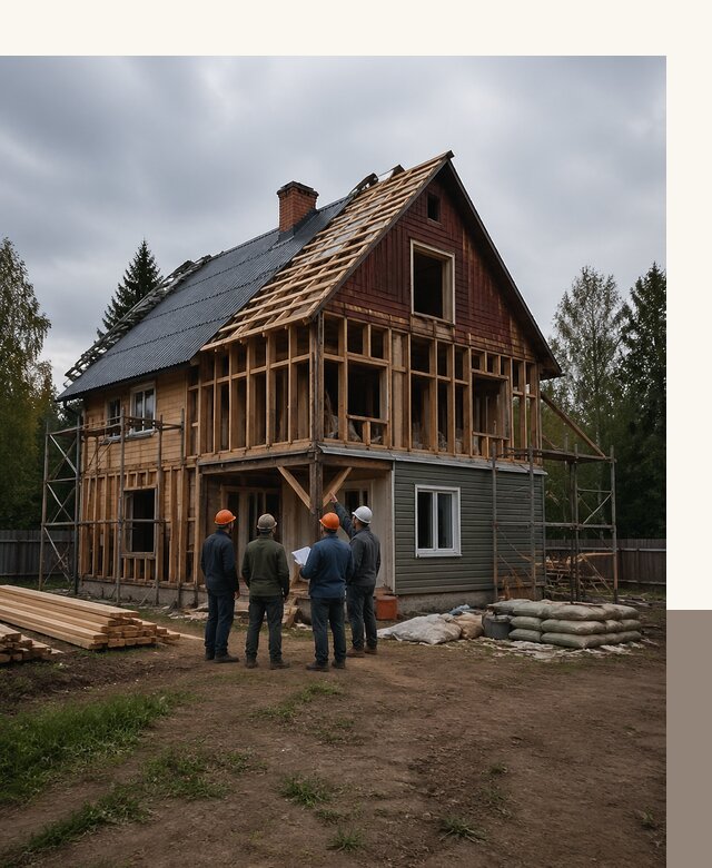 Реконструкция дачного дома в Липецке под ключ с проектом