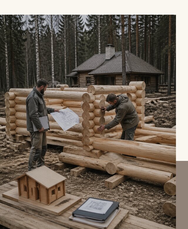 Проектирование и строительство домов из бревна в Липецке